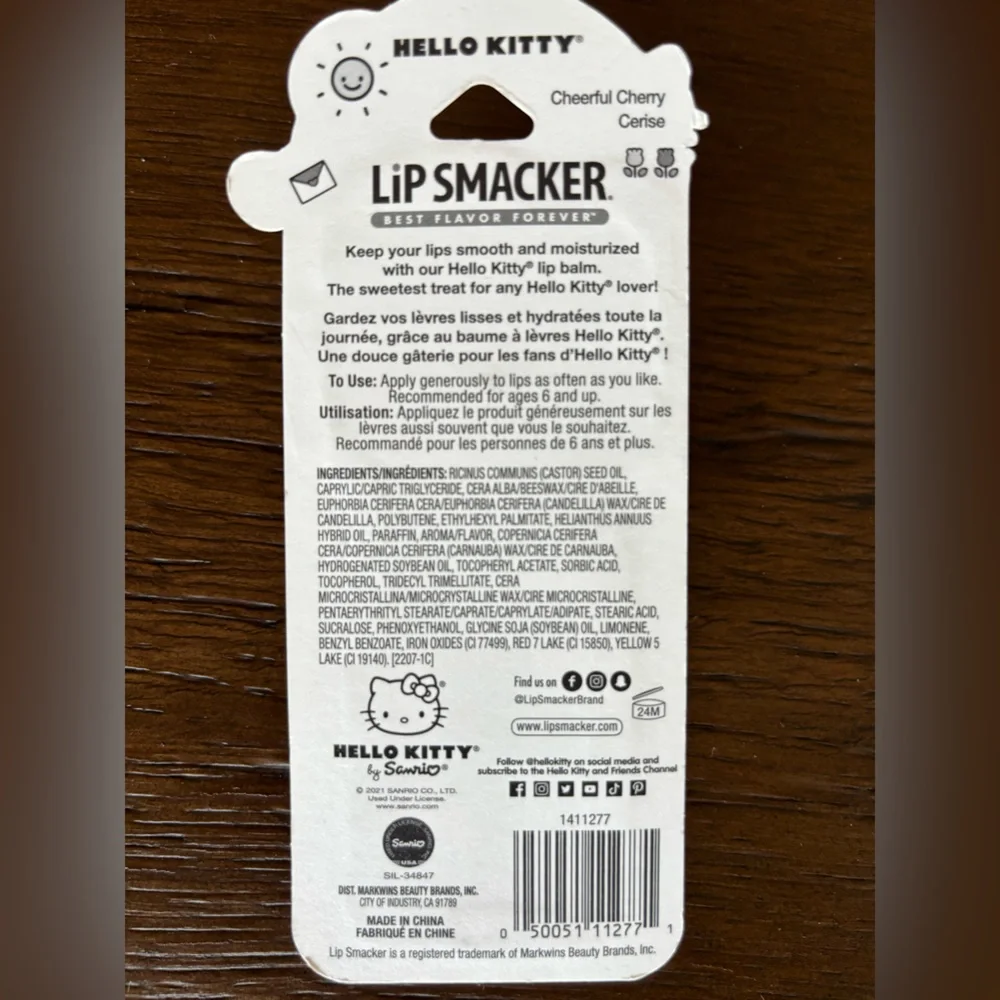New Hello Kitty cherry flavored Lip Smacker